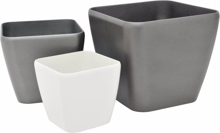 Produktbild Europalms Dekotopf LUNA-33, eckig, espresso