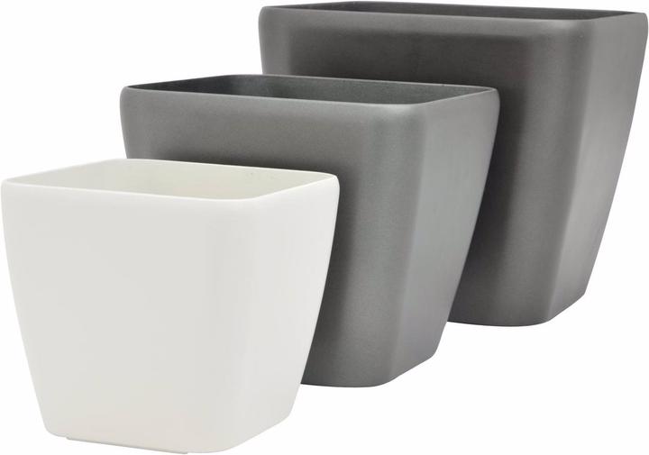 Produktbild Europalms Dekotopf LUNA-33, eckig, espresso