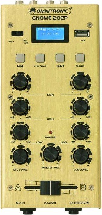 Image du produit Omnitronic GNOME-202P Mini-mixeur or (Studio et mixeur live)