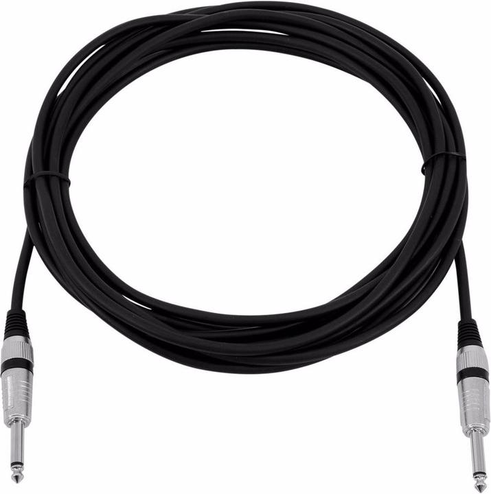 Actual product image Omnitronic Jack cable 6,3 mono 6m sw ROAD (6 m)