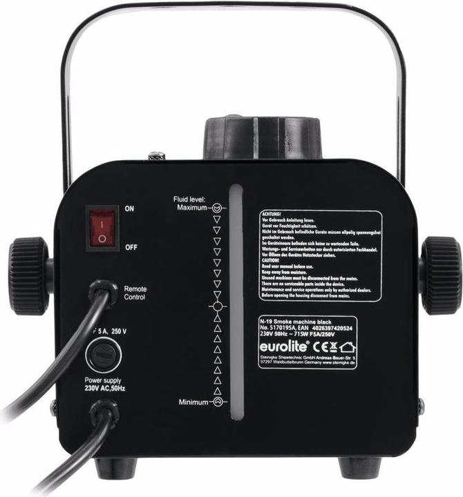Immagine prodotto Eurolite N-19 Macchina della nebbia nera