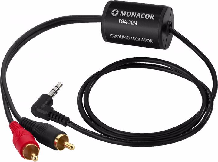 Monacor Massefilter, Stereo - Line, 3.5mm Klinken-Cinch