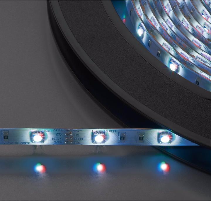 Monacor Flexibler LED-Streifen, 24V, RGB, Outdoor IP65 (1000 cm, Outdoor)