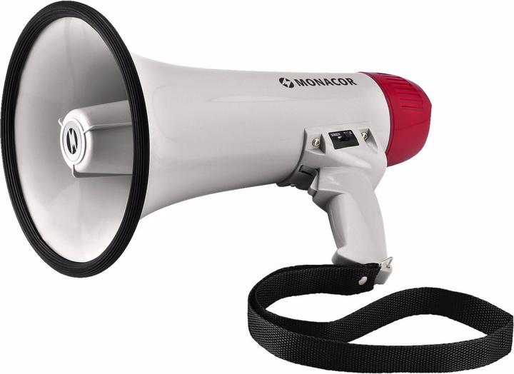 Image du produit Monacor Mégaphone 15W Sirène, réglage LS (Porte-voix)