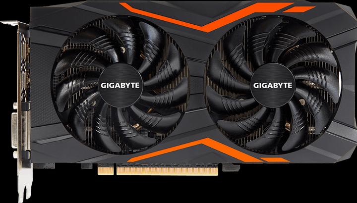 Actual product image Gigabyte GeForce GTX 1050 Ti G1 gaming (4 GB)