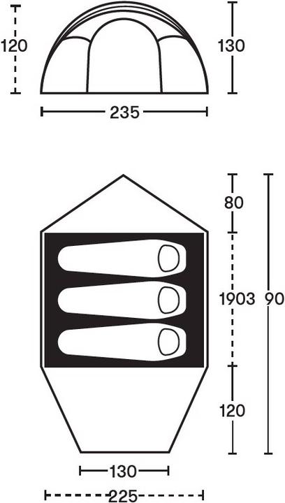 Immagine prodotto Spatz Starling 3 BTC (Tenda a cupola, 5.42 kg, 3 persone)