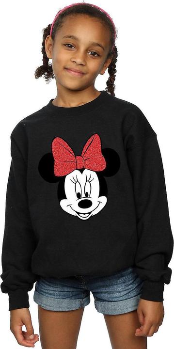 Immagine prodotto Disney Felpa in cotone con testa di Minnie Mouse per bambine (152, 158)