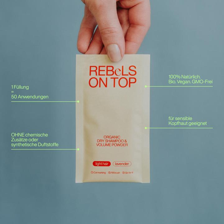 Actual product image Rebels on Top Trockenshampoo Light Refill (Dry shampoo)
