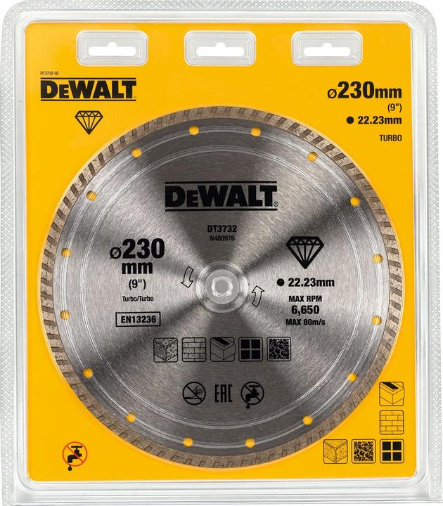 Actual product image DeWalt Diamond cutting disc: General Baust DT3732alien (Clean cut) 230mm Ø