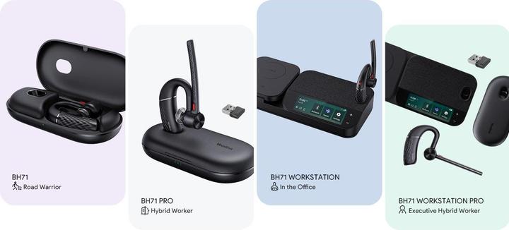Actual product image Yealink BH71-WORKSTATION-PRO Wireless In-ear Headphone and Earphone (Wireless, USB-A)