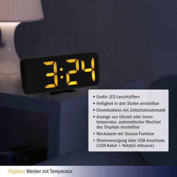 Actual product image TFA Digital alarm clock