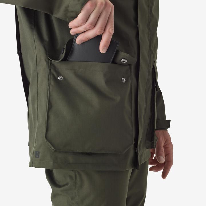 Image du produit Solognac Veste de pluie 500 vert (L)