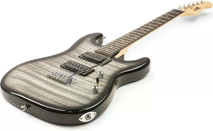 Actual product image Max Electric Guitar GigKit Quilted Style Black (Electric guitar, Wood)
