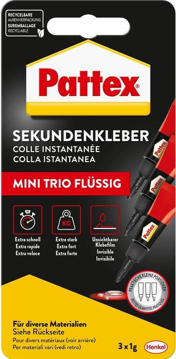 Actual product image Pattex Liquid Mini-Trio (3 g)