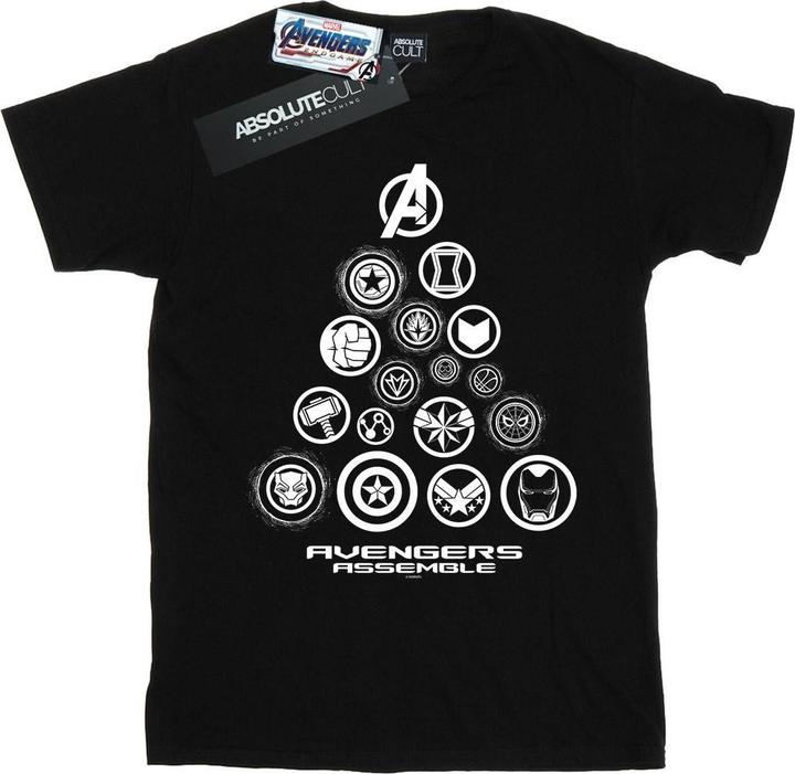 Image du produit - T-shirt AVENGERS ENDGAME PYRAMID ICONS - Homme (M)