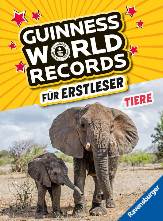 Produktbild Ravensburger Guinness World Records für Erstleser - Tiere (Deutsch, 2023)