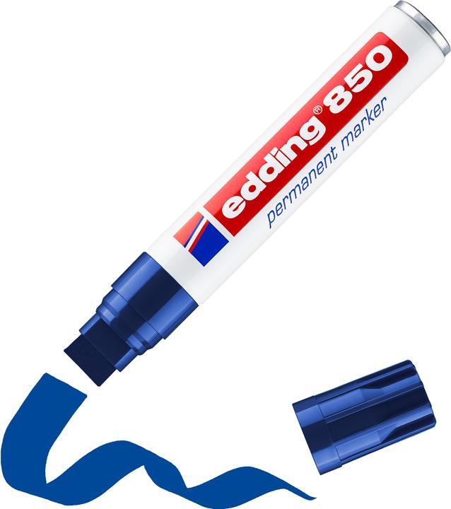 Actual product image Edding Permanent Marker 850 (Blue, 5 mm, 1 x)