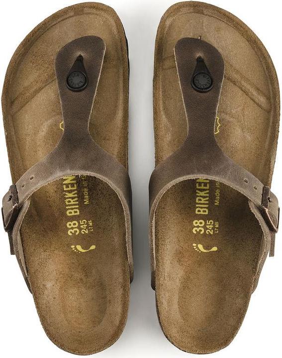 Actual product image Birkenstock Gizeh Nubuck Leather Normal (39)