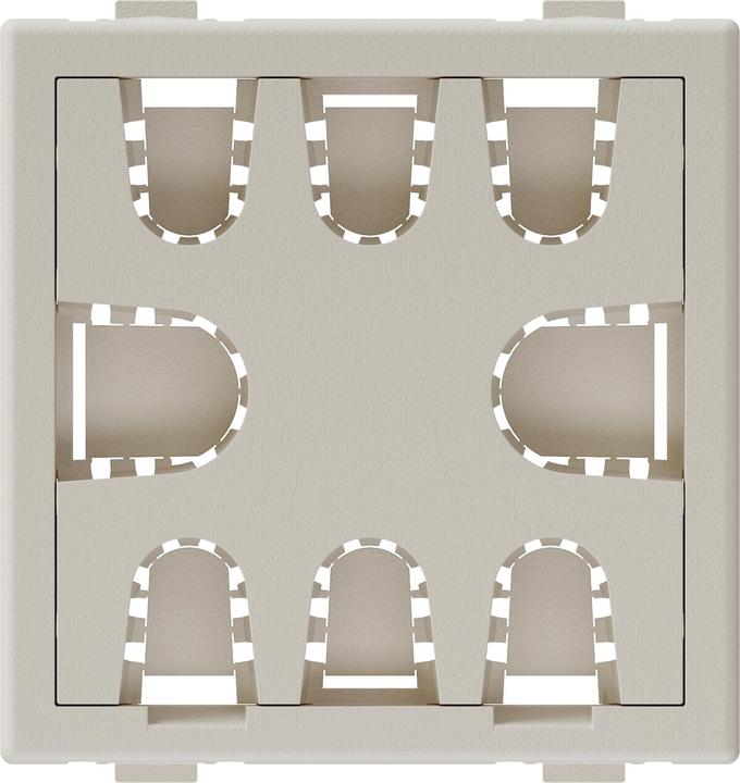 Produktbild IB Connect Multimedia-Zubehör 45x45 weiss Kabeldurchführung 8 Plätzen (0.05 m)