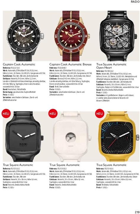 Immagine prodotto Armbanduhren Katalog 2021/2022 (Tedesco, Pietro Marrone, 2021)