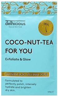 Produktbild Delhicious Coco-Nut-Tea For You Body Scrub (Coconut Black Tea Body Scrub) 100 g