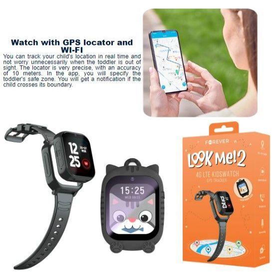 Image du produit Forever Smartwatch GPS WiFi 4G Kids KW-510 black (4G)