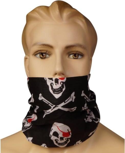 Actual product image Bestsaller Pirate neckerchief black/white/red