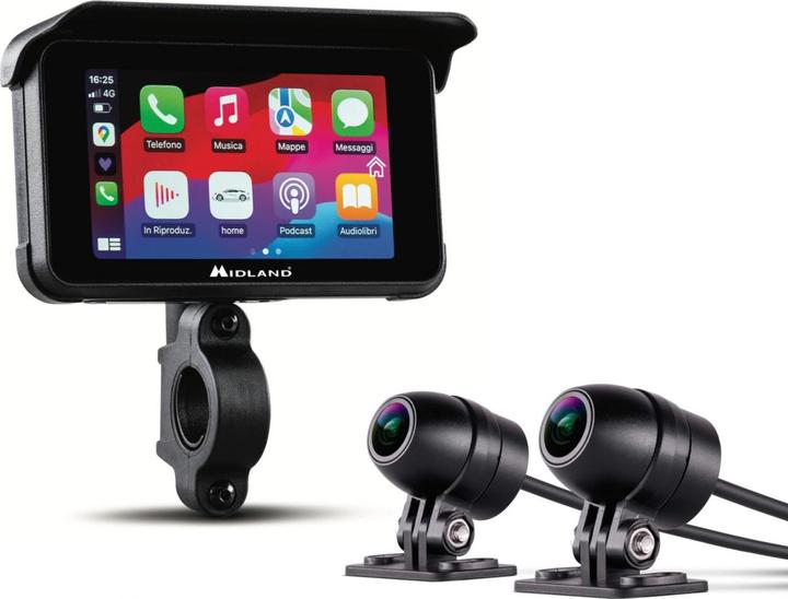 Actual product image Albrecht Midland BikePlay Guardian motorbike multimedia system