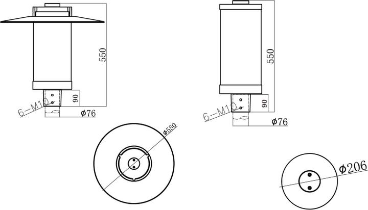 Produktbild Abalight LED-Mastaufsatzleuchte (5300 lm, IP66)