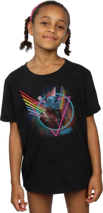 Actual product image Girls Guardians Of The Galaxy Neon Yondu Cotton T-Shirt (116)