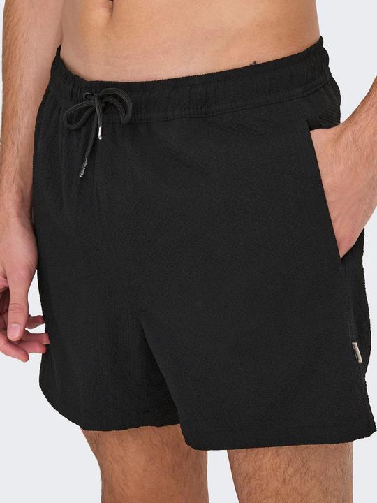 Produktbild Only & Sons Onsted Life Solid Seersucker Swim Noos (M)