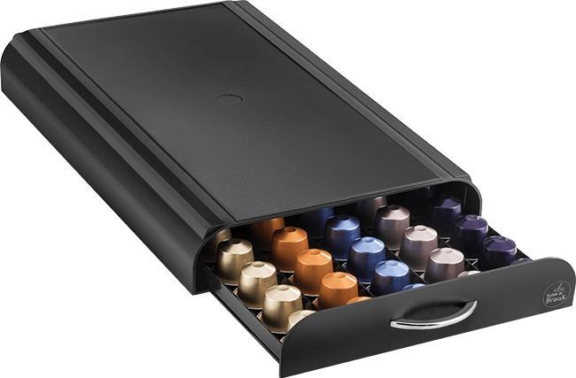 Image du produit Luxe capsule houder met la charge - opbergelement - tbv Nespresso cuphouder- machine standaard - 50 cups
