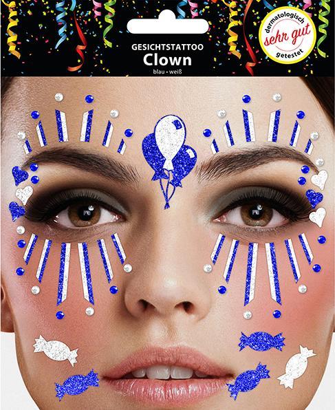 Immagine prodotto Sombo Tatuaggio viso clown blu