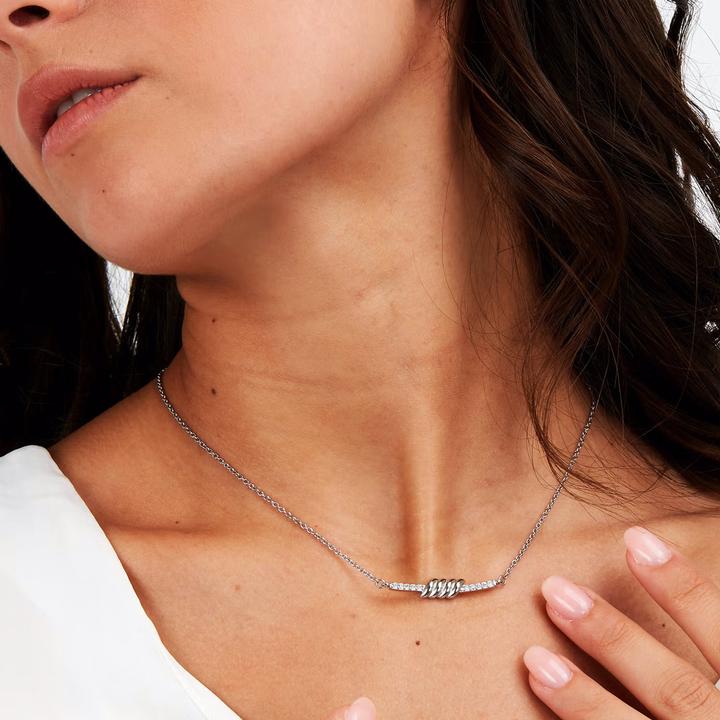 Produktbild Morellato Elegant steel necklace with Torchon crystals SAWZ04 (Edelstahl)