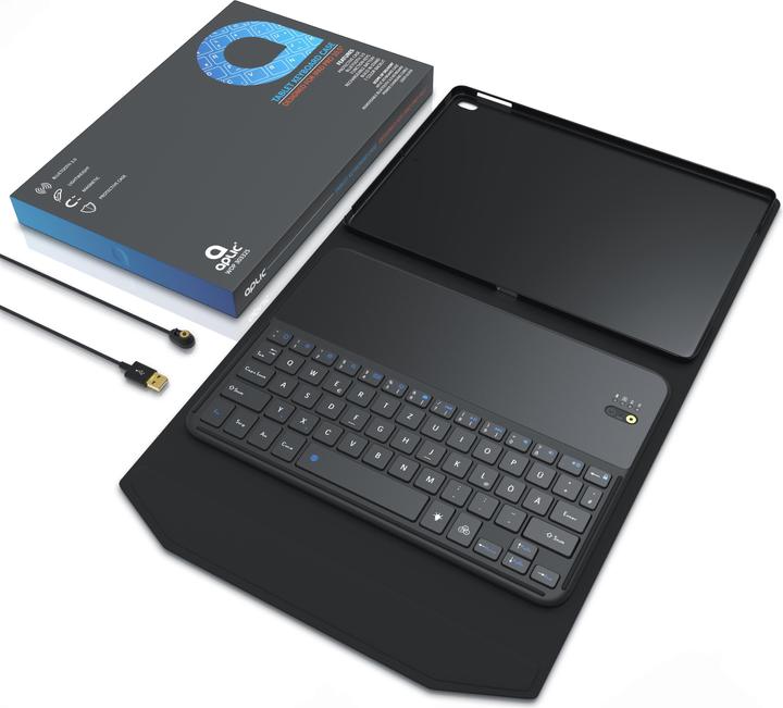 Actual product image Aplic Bluetooth keyboard with leather case for iPad Pro 10.5". (DE, iPad Pro 10.5)