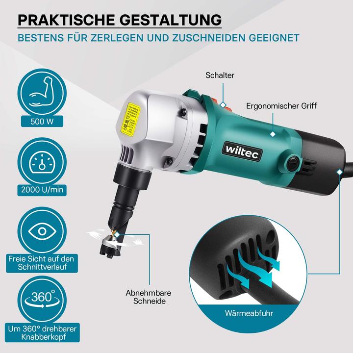 Produktbild Wiltec Blechknabber (2500 mm)