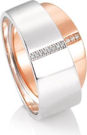 Actual product image Breuning RING - BRILL. 0,055 Ct. H/si (51, 750/18 K Gold)