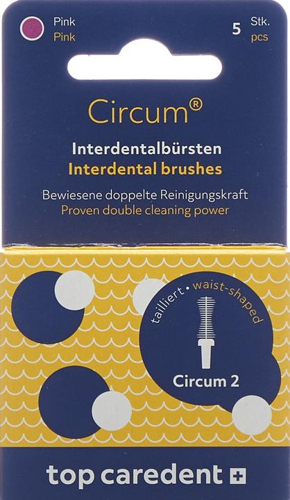 Produktbild Top Caredent Circum 2 CDB-2 Interdentalbürste pink >1.10mm (5 x)