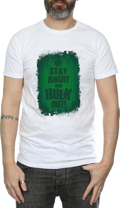 Actual product image Mens Hulk Stay Angry T-Shirt (L)