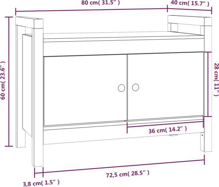 Immagine prodotto VidaXL Uleia (110 cm)