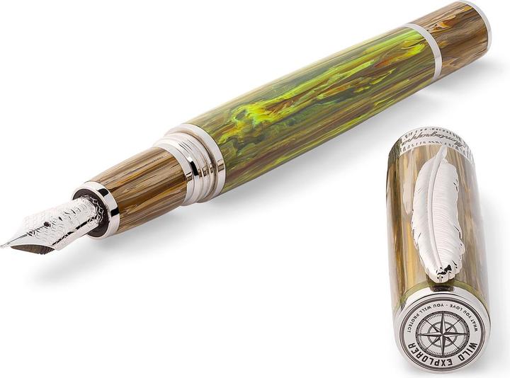 Actual product image Montegrappa Iswdr3ba Wild Baobab fountain pen M