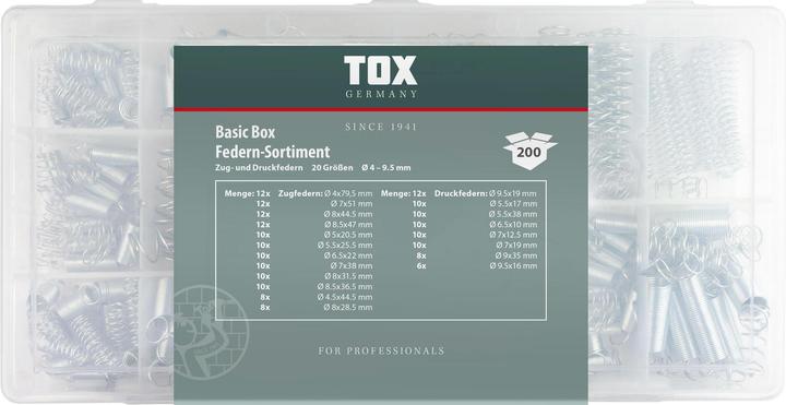 Actual product image Tox Basic Box Springs - Assortment 200 pcs. (207 pcs.)