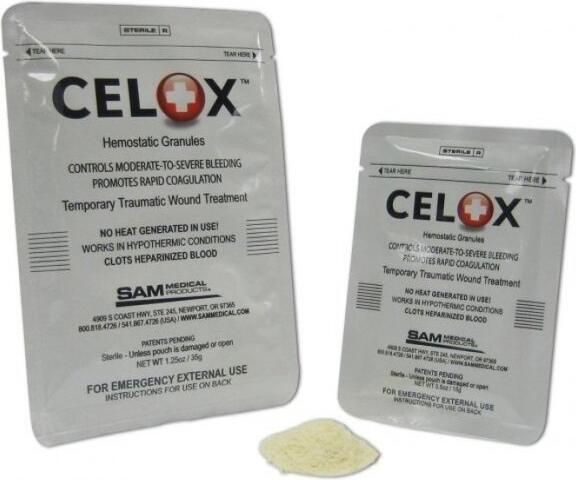 Immagine prodotto SAM Medical Granuli emostatici in polvere di chitosano Celox 15G