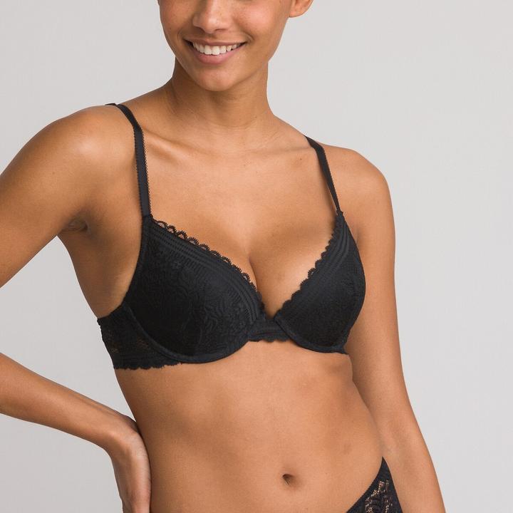 Produktbild La Redoute Collections Push-up-BH aus Recycling-Spitze (65 B)