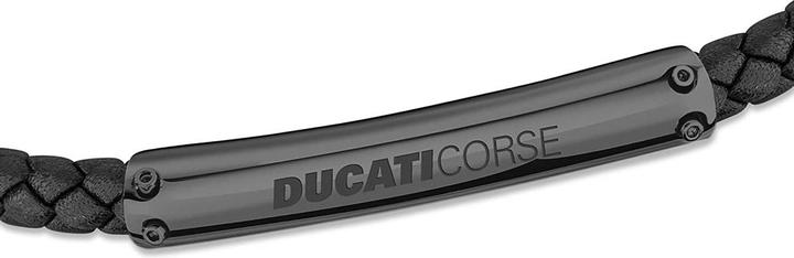 Actual product image Ducati Vittoria Bracelet (22 cm, Leather, Stainless steel)