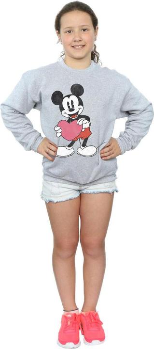Produktbild Disney Mickey Mouse Valentine Heart Sweatshirt Mädchen (140, 146)