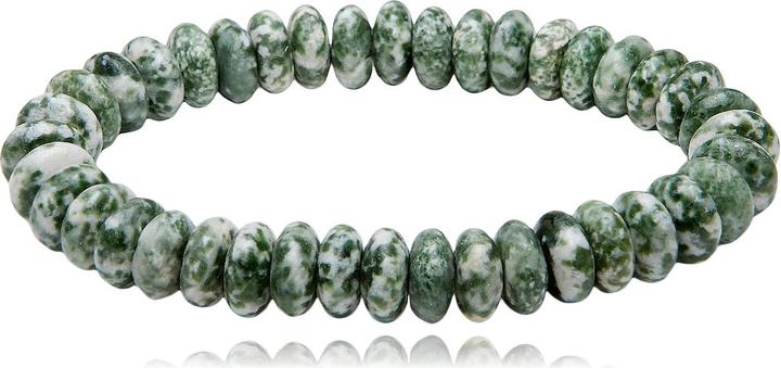 Actual product image Leyda Moss agate bracelet (Coloured stone)