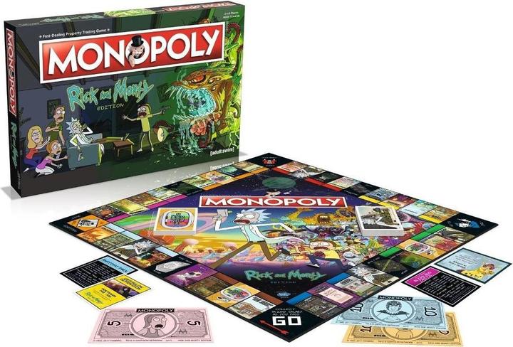Actual product image Rick And Morty MONOPOLY RICK&MORTY Game (English) (English)