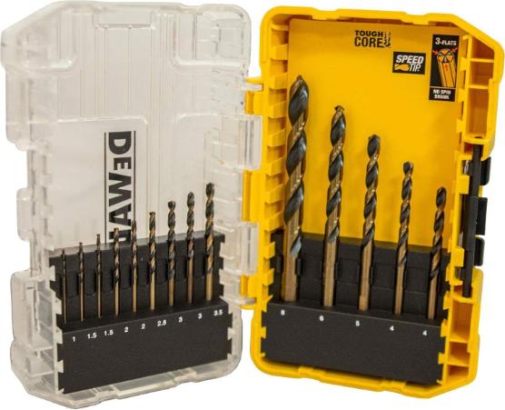 Image du produit DeWalt Jeu de forets hélicoïdaux HSS 1mm 8mm, 14 pièces, pour différents matériaux (8 millimètres)