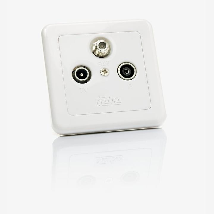 Actual product image Fuba GAD 300 - SAT + TV + Radio - 3 dB - White (3 dB, Plug socket)